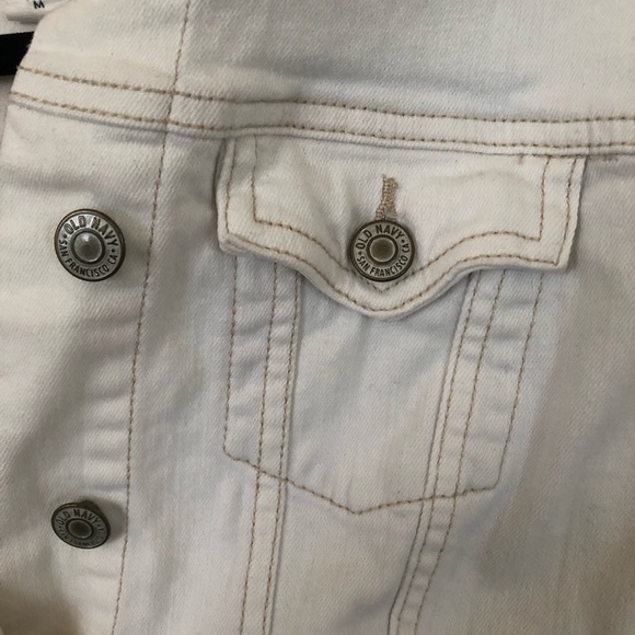 Old Navy White Denim Jacket - Picture 6 of 8